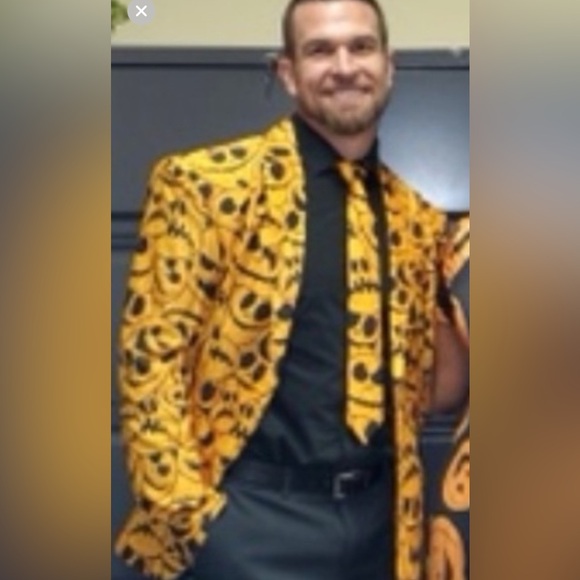 Jack-O-Lantern Jacket Pumpkin Halloween Party Office Fun Favorite SHIPS TODAY! - Picture 2 of 10